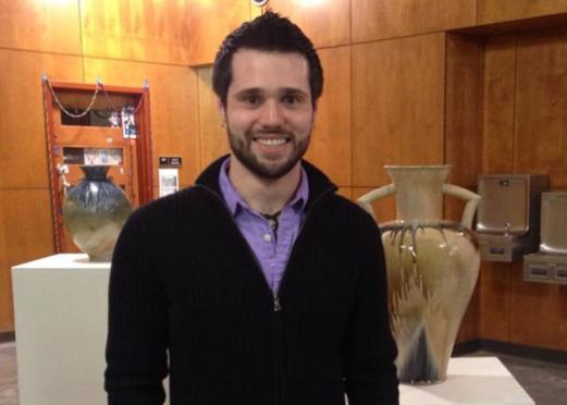 J. Eric Simmons at his Senior Show at Northwest Missouri State University